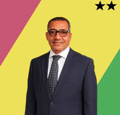 Presidente reeleito de S&atilde;o Tom&eacute; e Pr&iacute;ncipe, Carlos Vila Nova