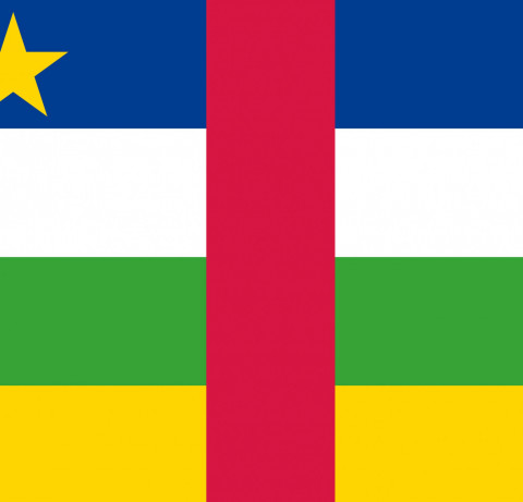 Bandeira da Rep&uacute;blica Centro Africana