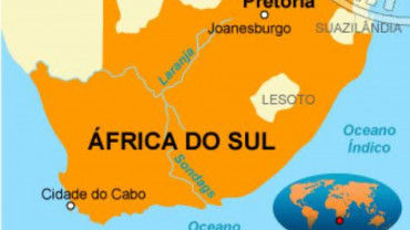 Mapa da &Aacute;frica do Sul  - Divulga&ccedil;&atilde;o