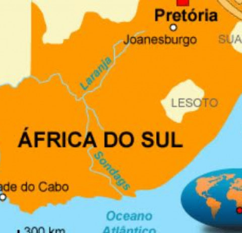 Mapa da África do Sul