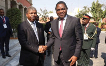 Chefes de Estado de Angola, Jo&atilde;o Louren&ccedil;o, e da Z&acirc;mbia, Hakainde Hichilema