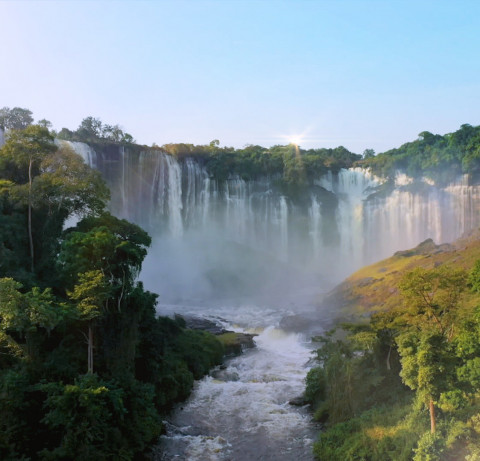 Quedas de Calandula na provincia de Província de Malanje