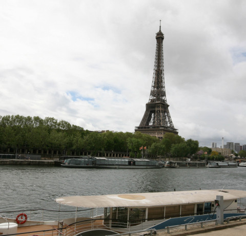 Um ângulo da cidade de Paris, França