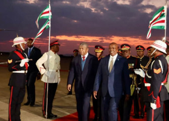 Chegada do Presidente João Lourenço em Gaborone - CIPRA