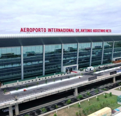 Vista do Novo Aeroporto Internacional de Luanda