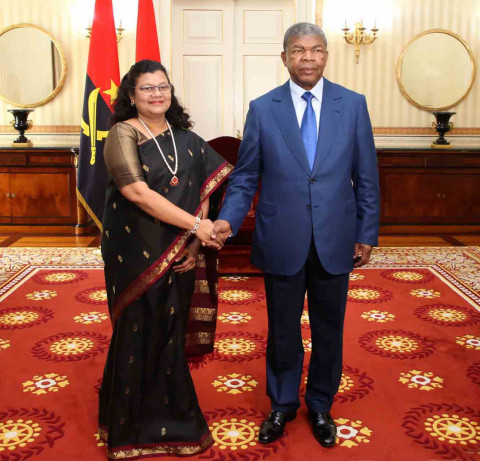 Presidente João Lourenço recebe embaixadora da Índia em Angola