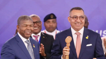 Presidente João Lourenço e o seu homologo, Carlos Vila Nova - CIPRA