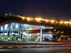 Posto de abastecimento de combust&iacute;vel da Sonangol - Fonte: Site Sonangol