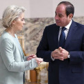Presidente Al Sisi e Leyen abordaram o futuro dos palestinianos