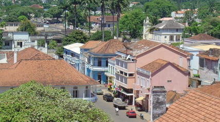 Vista parcial da cidade de São Tomé - DR