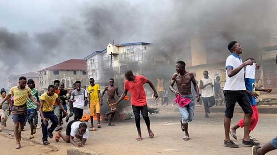 Tensão em Freetown, capital da Serra leoa