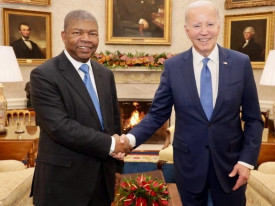 Presidente da República, João Lourenço com Joe Biden na Casa Branca - CIPRA