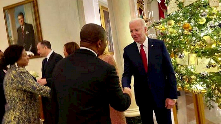 Joe Biden e João Lourenço em Washington