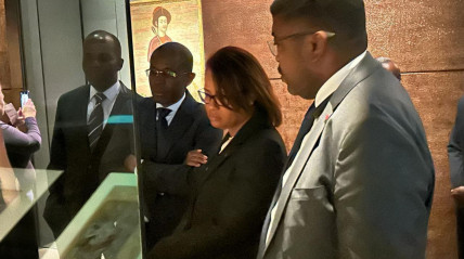 Ministra do ambiente no museu islâmico de doha, Qatar - Cedida