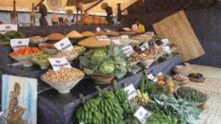 Feira de produtos agrícolas