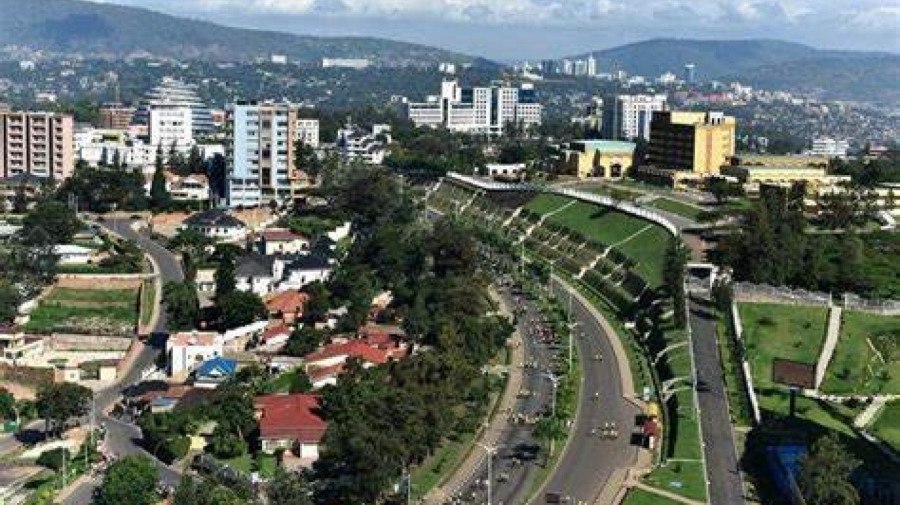Cidade de Kigali, capital do Rwanda