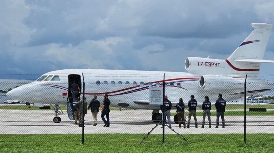 Avião usado pelo Presidente da Venezuela apreendido pelos EUA