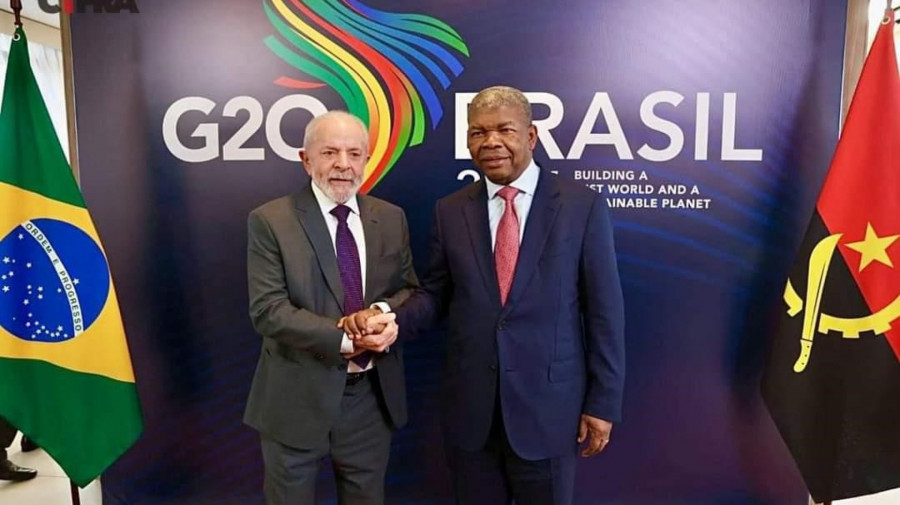 Presidente de Angola, Jo&atilde;o Louren&ccedil;o, e Presidente do Brasil, Lula da Silva - Arquivo
