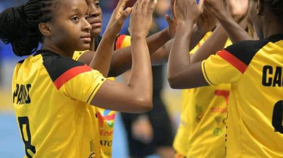 Jogadoras da selecção nacional de andebol