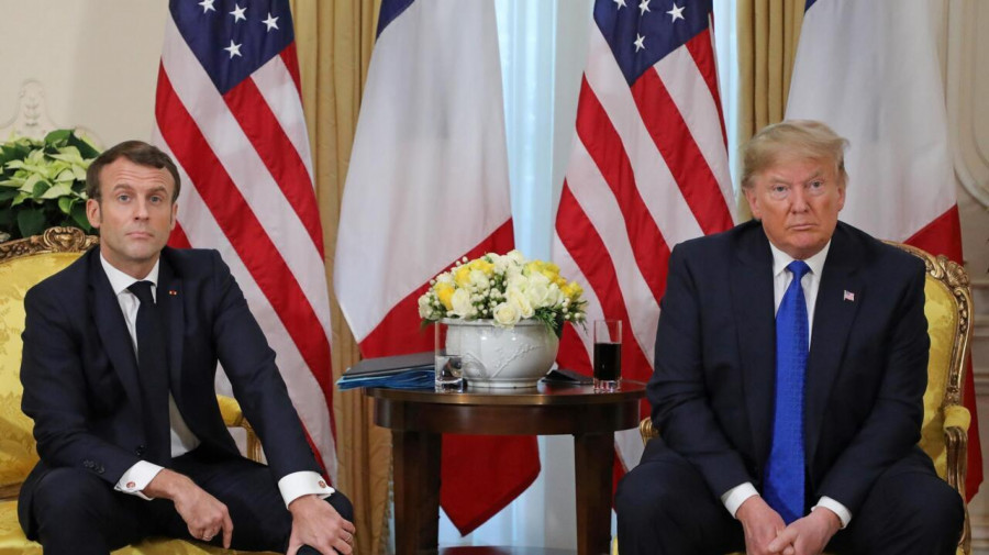  Macron vai encontrar-se com Trump na Casa Branca na pr&oacute;xima semana