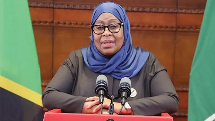  Presidente da Rep&uacute;blica Unida da Tanz&acirc;nia, Samia Suluhu Hassan