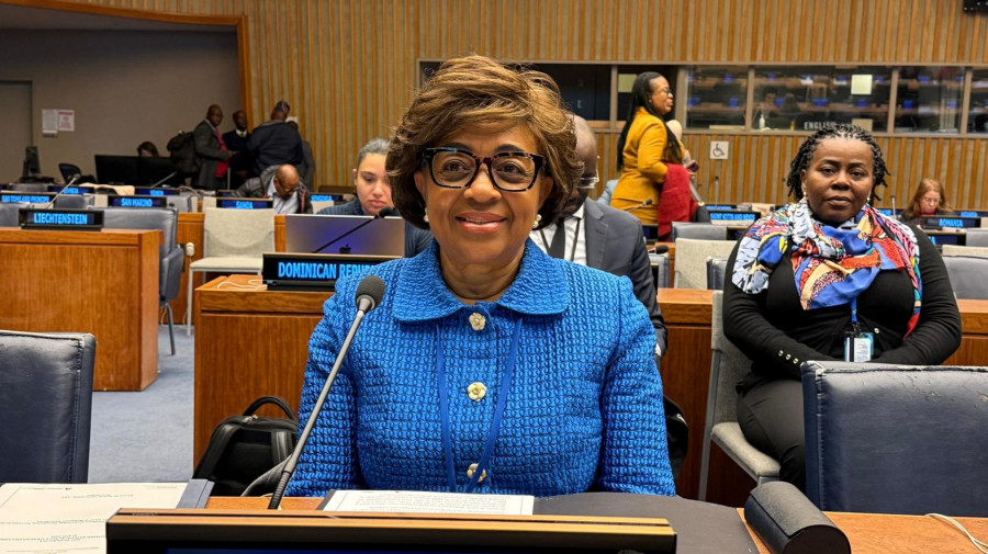 Secretária de Estado para as Relações Exteriores, Esmeralda Mendonça no debate na ONU