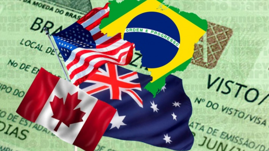 Brasil volta a exigir visto para turistas dos EUA, Canadá e Austrália