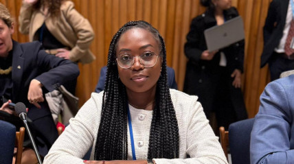 Secretária de Estado para a Juventude, Danila Bragança, no debate nas Nações Unidas - MIREX