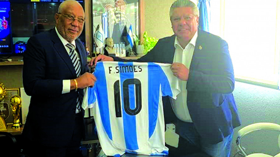 Presidente da FAF em Buenos Aires, Argentina
