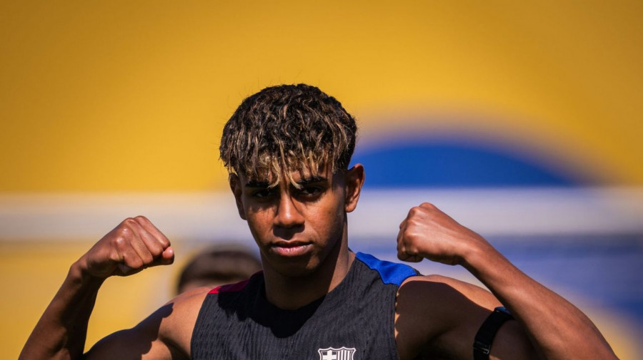 Jogador do Barcelona, Lamine Yamal Nasraoui Ebana