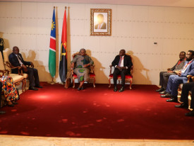 Presidente da Namíbia, Ndemupelila Netumbo Nandi-Ndaitwah, está em Angola para visita oficial - MIREX