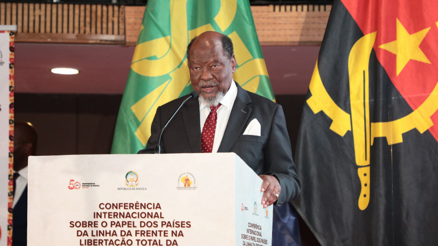 Antigo Presidente de Moçambique, Joaquim Chissano, na Conferência Internacional sobre Linha da Frente