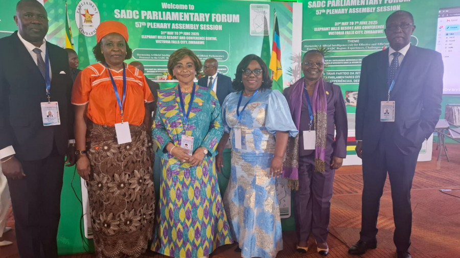 Delegação parlamentar angolana no Fórum Parlamentar da SADC, no Zimbabwe