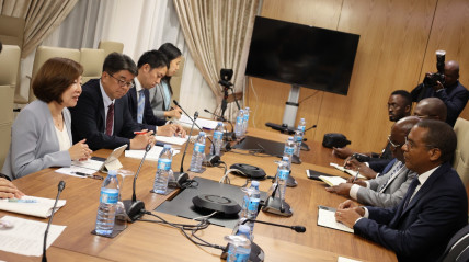 Ministro de Estado para Coordenação Económica reuniu-se com vice-presidente da Agência de Cooperação do Japão, Katsura Miyazaki - Edições Novembro