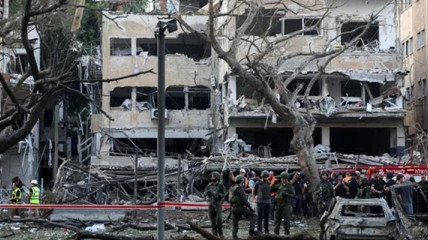 Edifício da embaixada dos EUA em Telavive danificado por míssil iraniano - DR