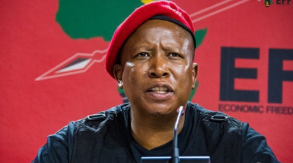 Julius Malema proibido de entrar no Reino Unido por apoiar ao Hamas - DR