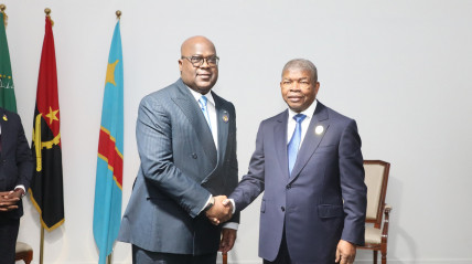 PR João Lourenço (à dir.) e homólogo da RDC, Félix Tshisekedi - Edições Novembro