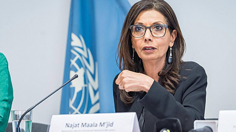 A representante especial do SG da ONU para o Combate à Violência, Najat Maalla M’jid