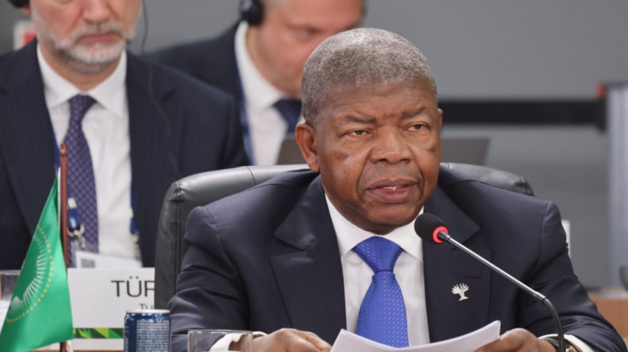 Presidente da Rep&uacute;blica, Jo&atilde;o Louren&ccedil;o, discursa na Cimeira dos BRICS, no Brasil