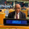 Representante Permanente de Angola junto das Na&ccedil;&otilde;es Unidas, embaixador Francisco da Cruz