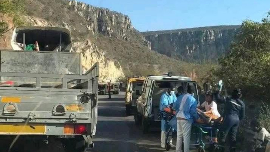 Acidentados na Serra da Leba recebem assistência no local