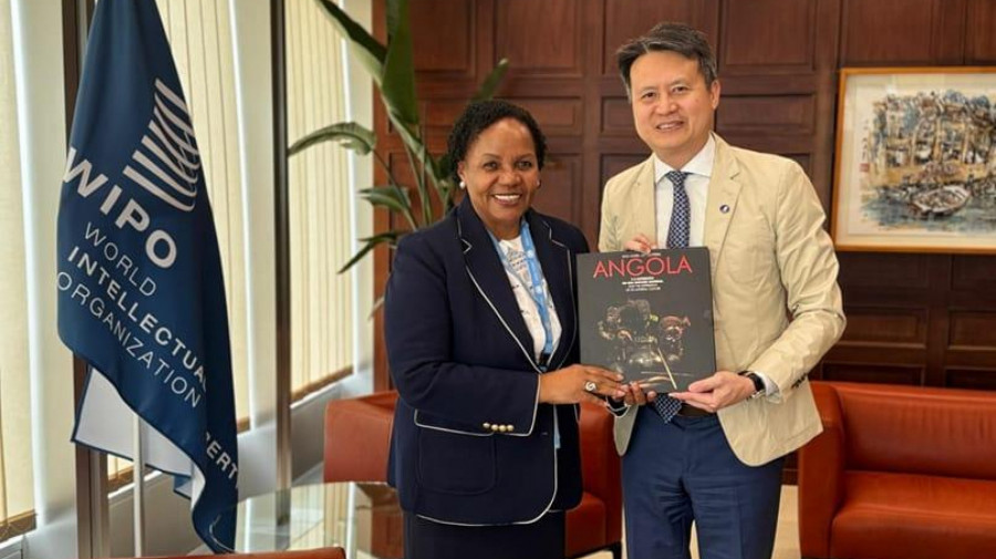 Embaixadora angolana com DG da OMPI