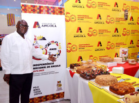 Embaixador de Angola na Nicarágua na amostra de produtos angolanos, no Festival Internacional de Artes, Culturas e Gastronomia dos Povos, na Nicarágua - MIREX