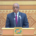 Representante permanente de Angola na ONU, Francisco da Cruz, discursa na reuni&atilde;o em Turquemenist&atilde;o 