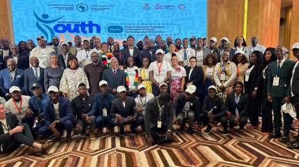 Participantes à Cimeira Pan-Africana da Juventude, realizada em Luanda