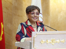 Presidente da Assembleia Nacional, Carolina Cerqueira, discursa no encerramento do ano legislativo - Site AN