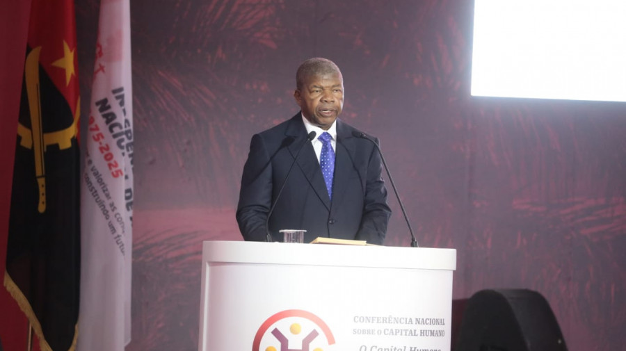 Presidente João Lourenço discursa na abertura da Conferência Nacional sobre Capital Humano