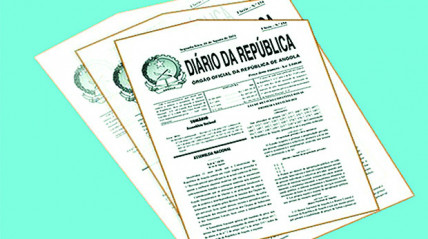 Fac-simile do Diário da República de Angola - DR