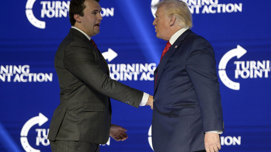 Charlie Kirk com Donald Trump