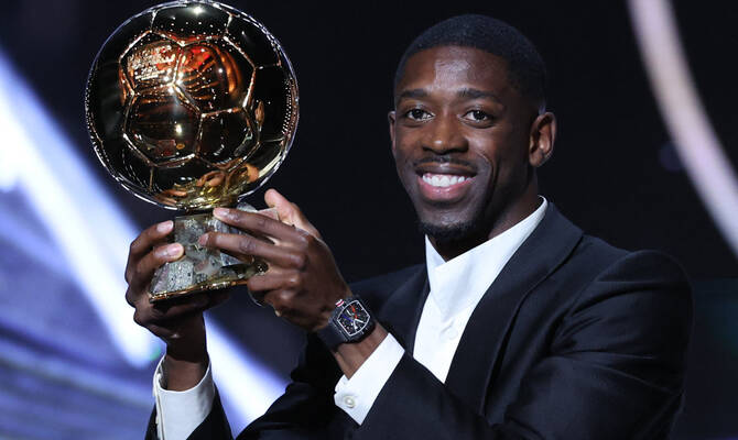 Futebolista Ousmane Dembel&eacute; 